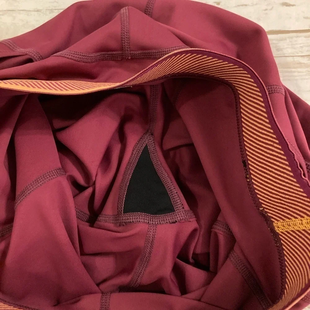 Free People Movement Maroon Side Pocket Leggings Medium - Picture 11 of 11